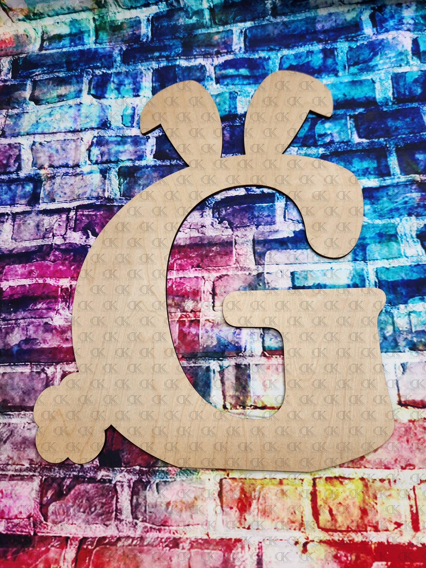 Easter Bunny Ear Monogram