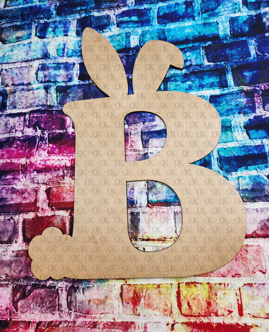 Easter Bunny Ear Monogram