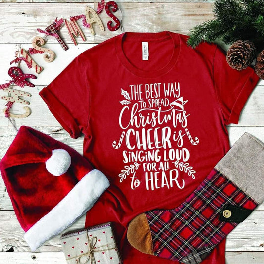 The Best Way to Spread Christmas Cheer Single Color (Adult)