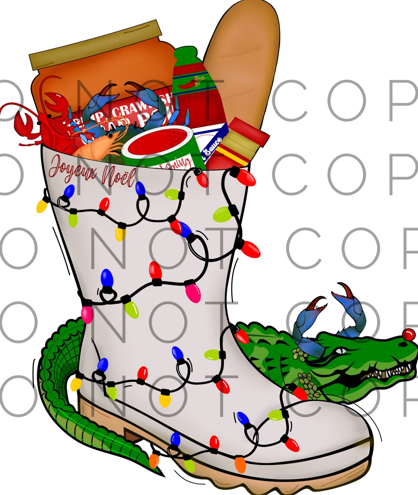 Cajun Christmas White Boot (Direct To Film)