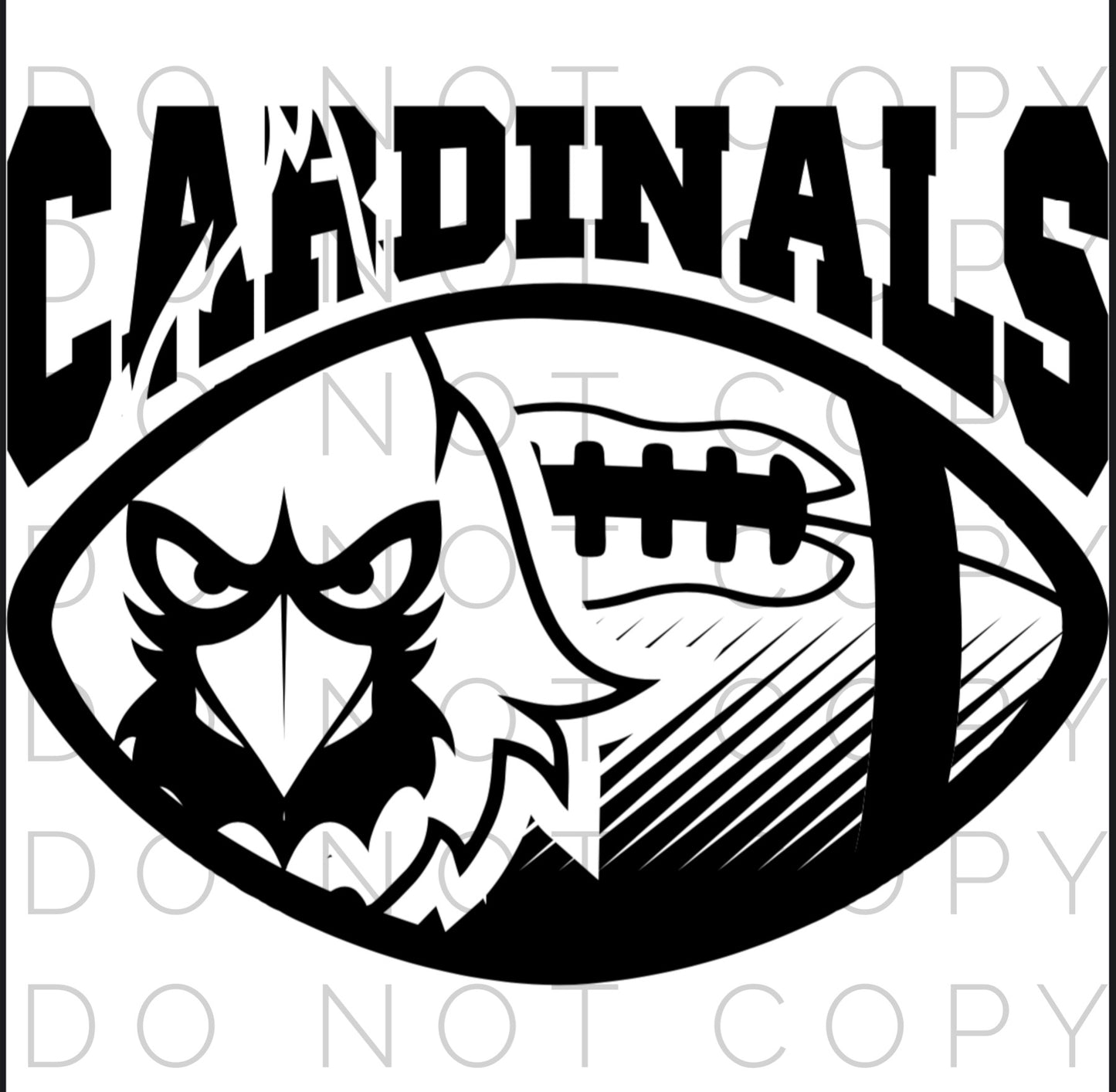 Black Cardinals with football (Direct To Film)