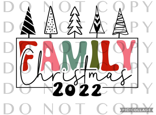 Family Christmas 2022 with Trees (Direct To Film)