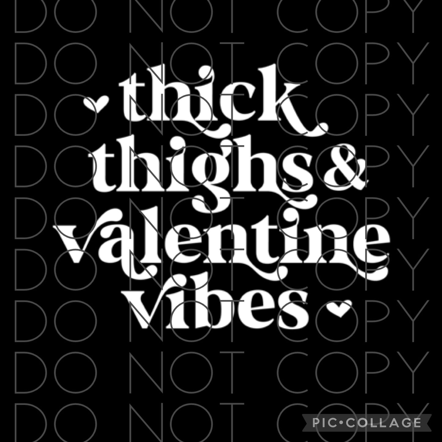 Thick thighs & valentine vibes Single Color(Adult)