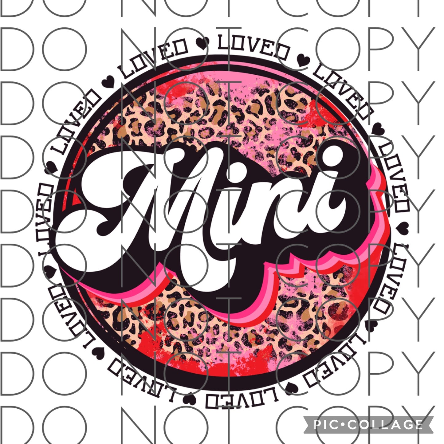 Mini loved circle (Sublimation)