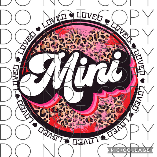 Mini loved circle (Sublimation)