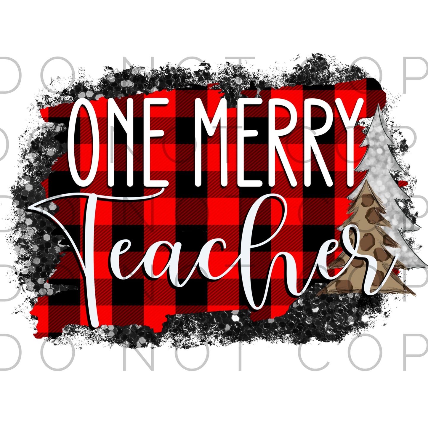 Buffalo Plaid One Merry Name 11" (Sublimation)