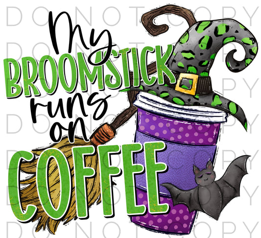 My Broomstick runs on coffee (Direct To Film)