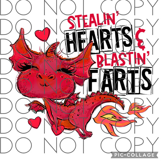 Stealin’ Hearts and Blastin’ Farts (Sublimation)