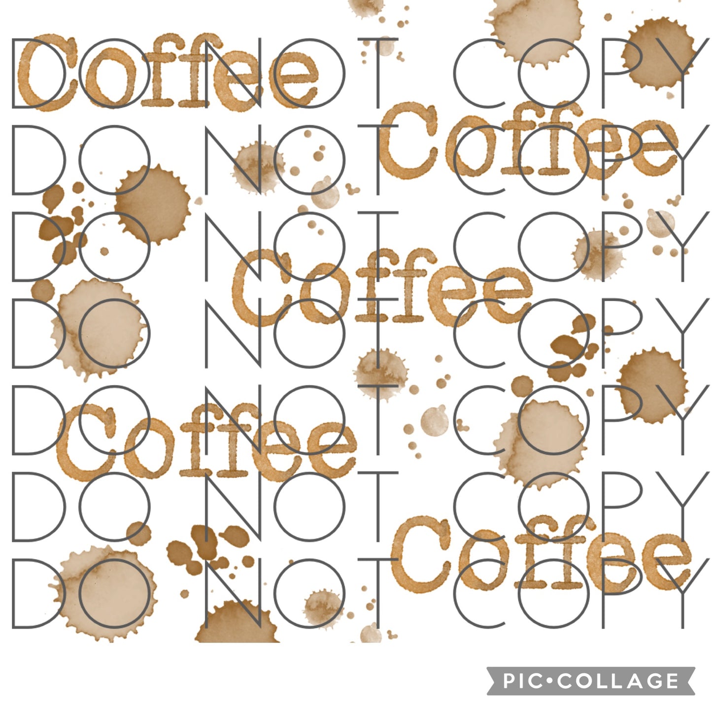 Coffee with Coffee Splatter Background (Sublimation Tumbler Wrap)