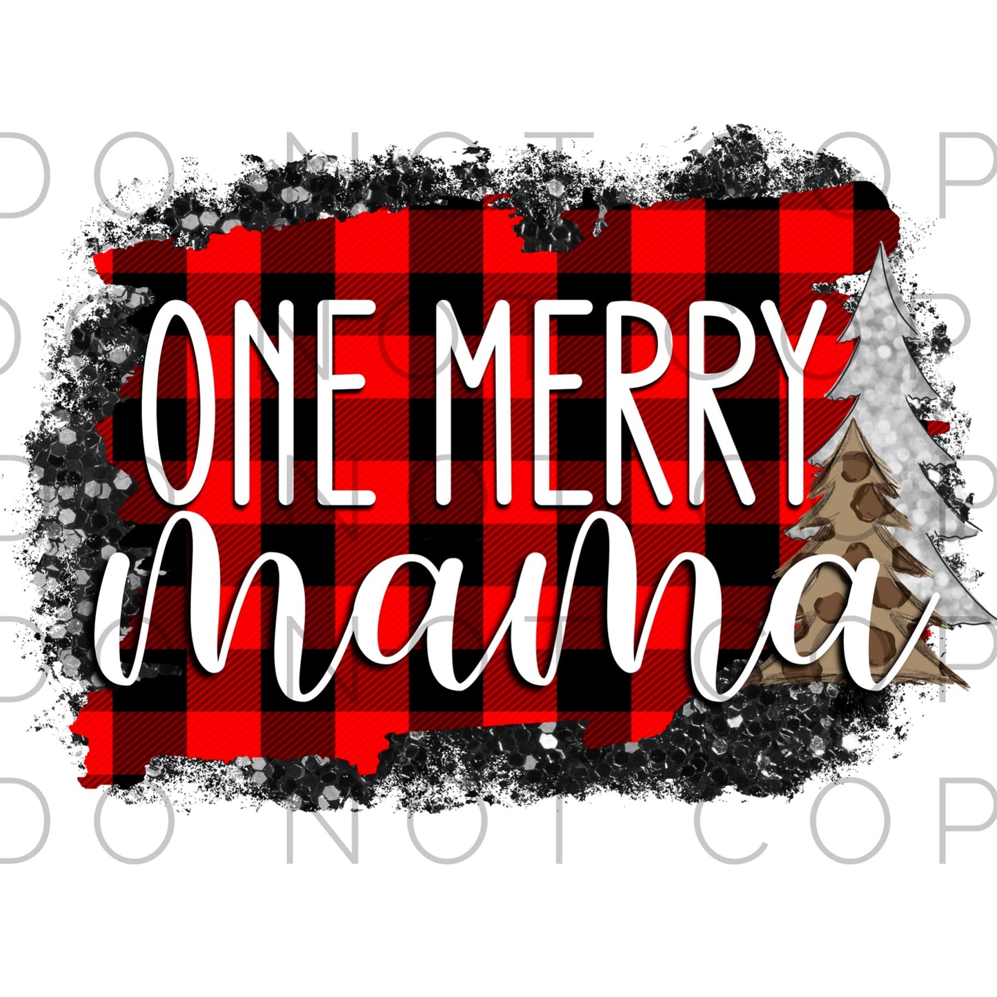 Buffalo Plaid One Merry Name 11" (Sublimation)