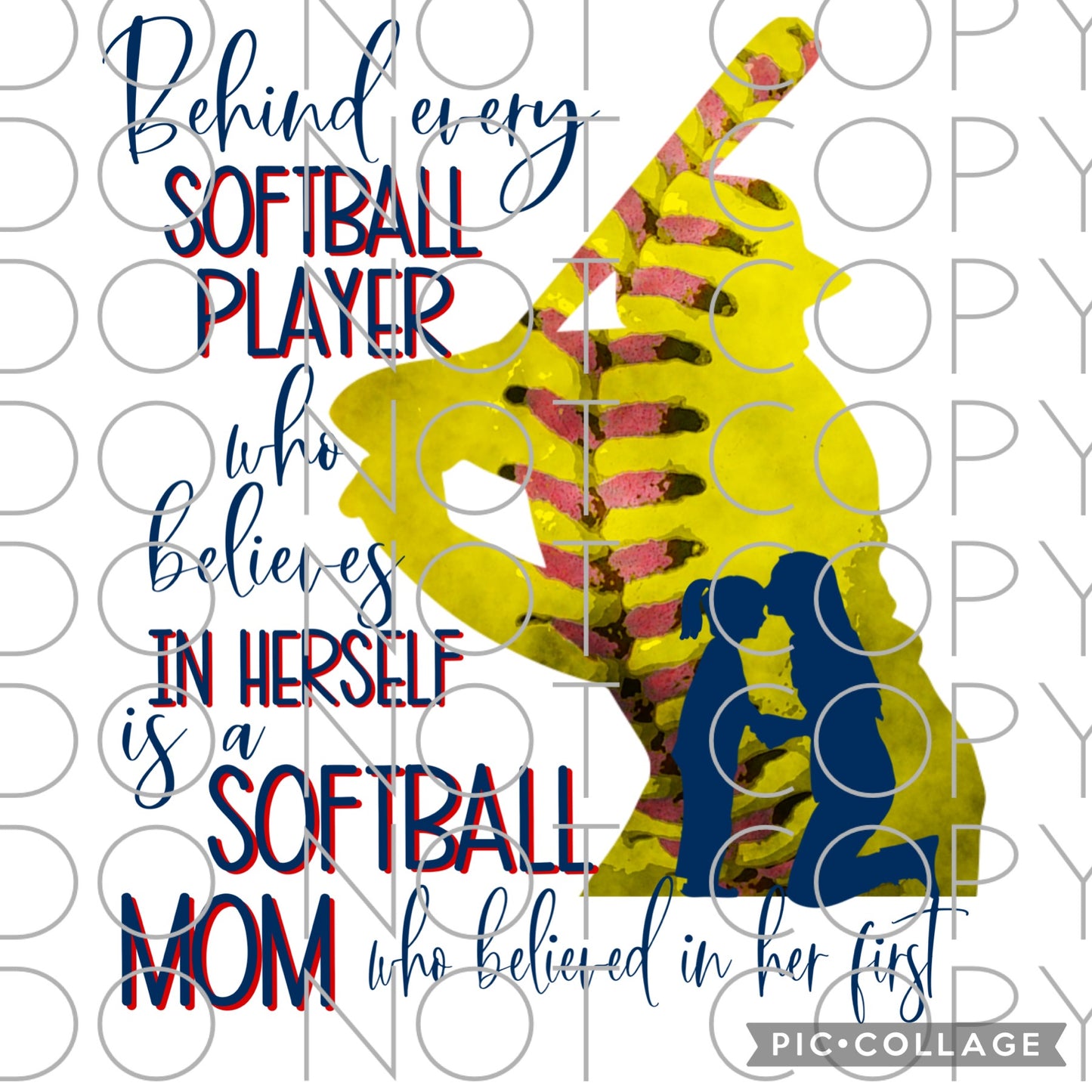 Behind Every Softball Player Full Color (Adult)