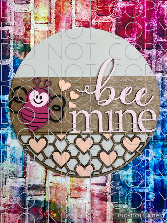 Bee Mine 2 Piece Layered Round