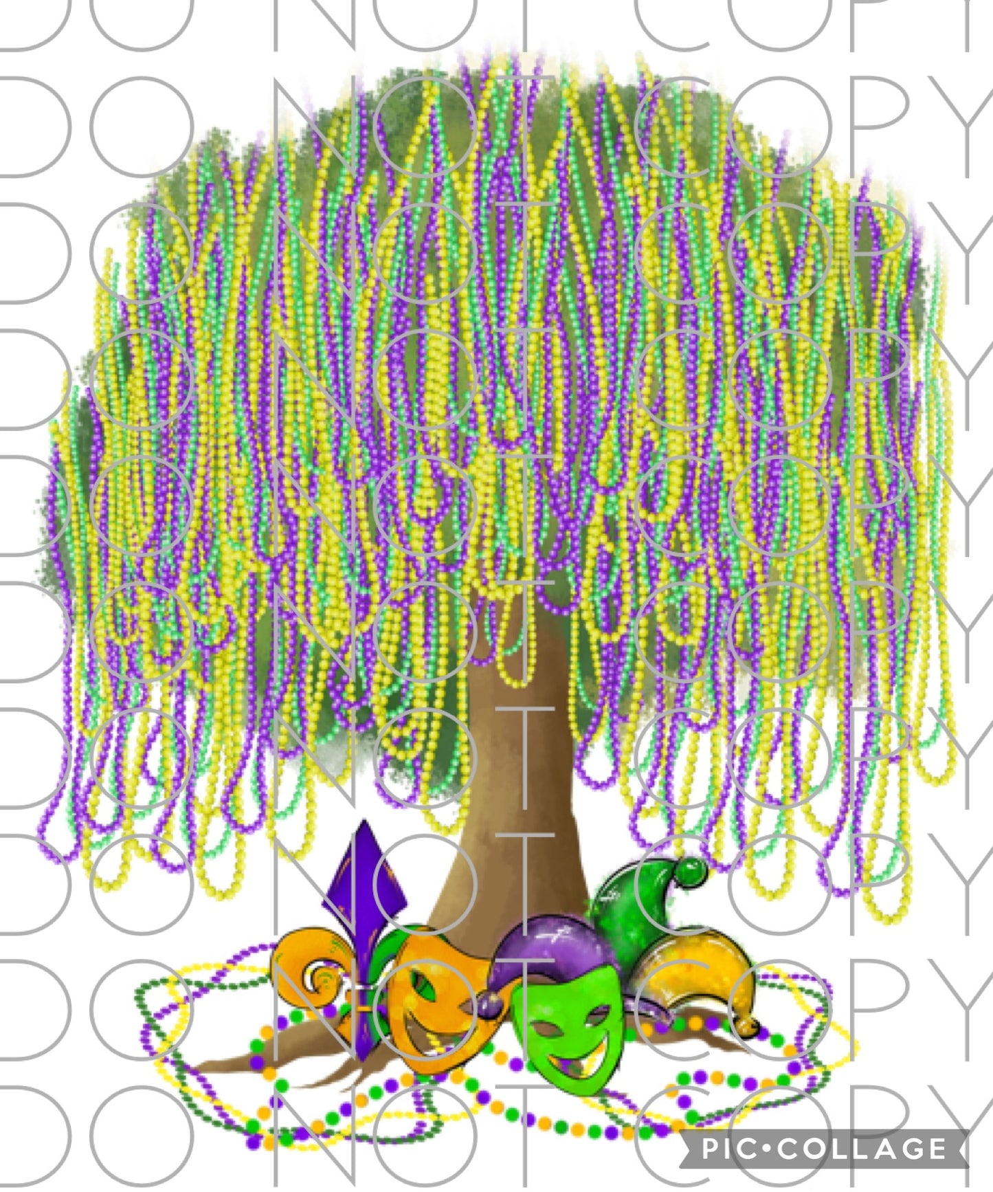 Mardi Gras Bead Tree (Direct To Film)