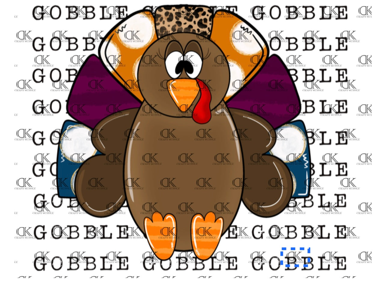 Turkey with Gobble Background (Direct To Film)