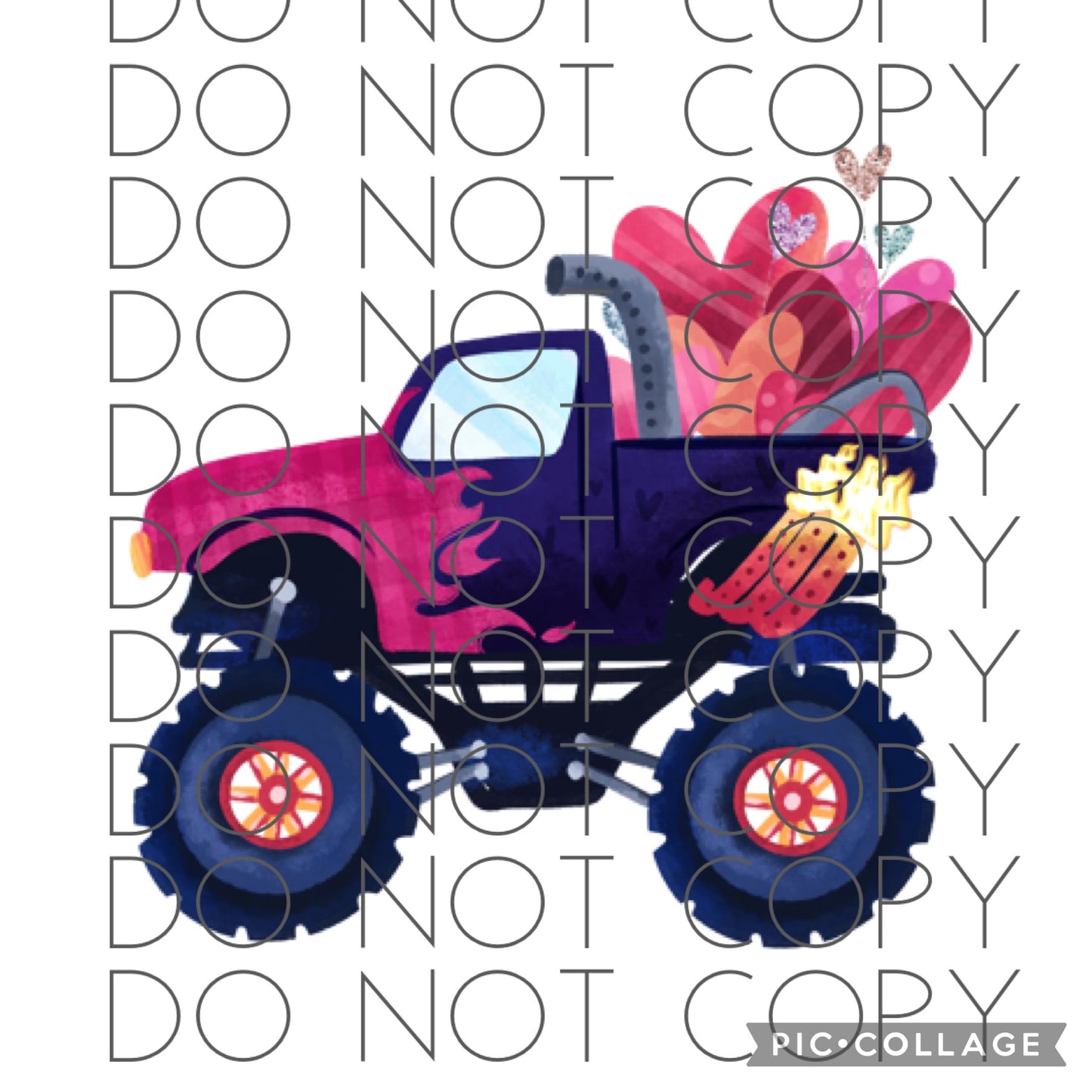 Valentine Monster Truck (Sublimation)