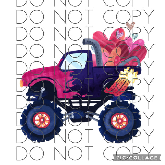 Valentine Monster Truck (Sublimation)