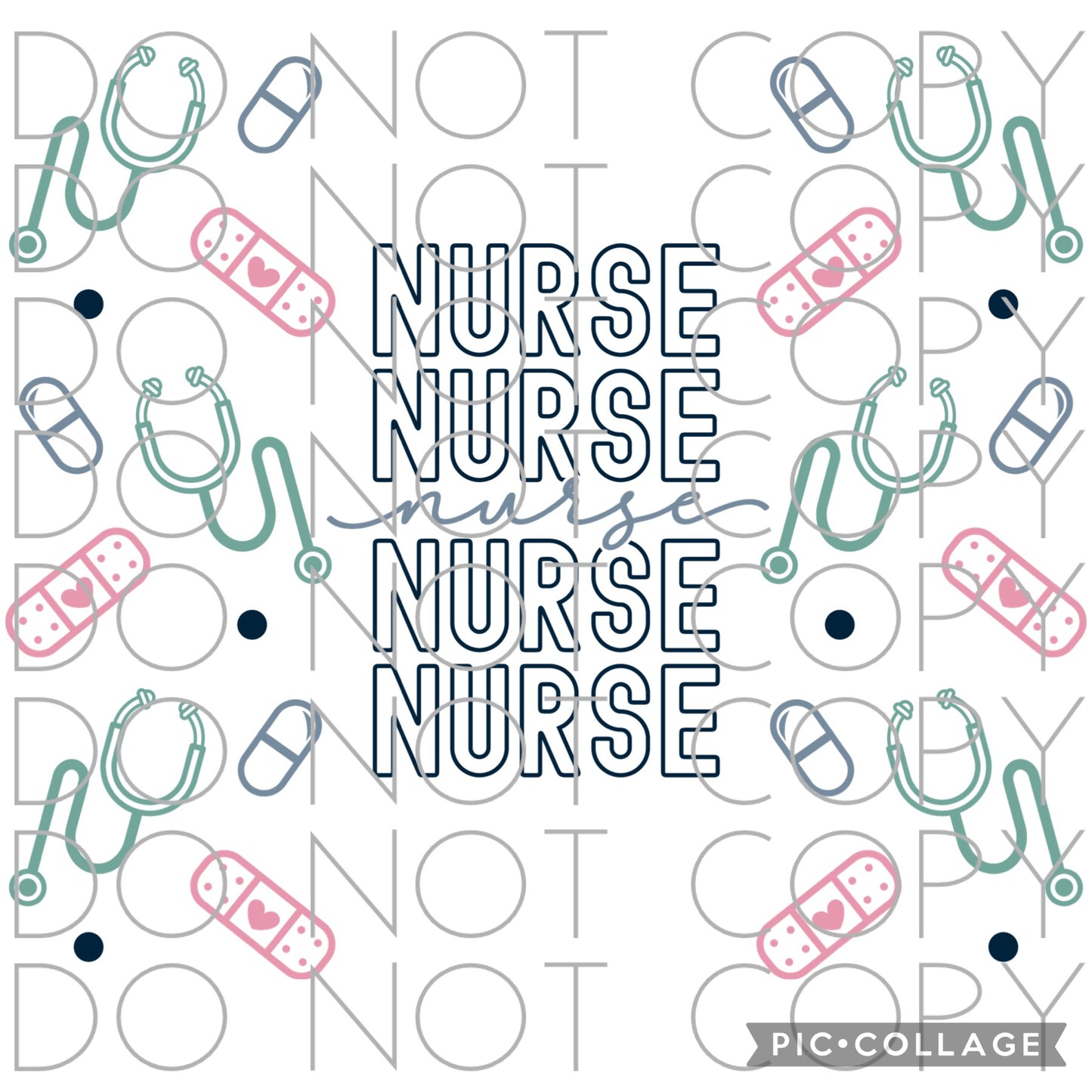 Nurse stacked (Sublimation Tumbler Wrap)