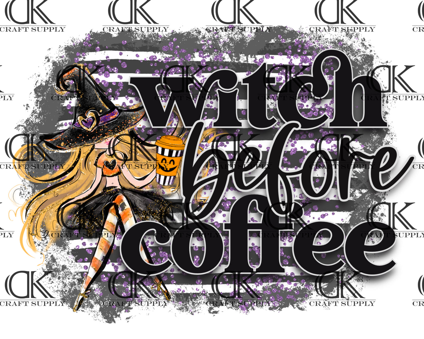 Witch Before Coffee with Background (Direct To Film)